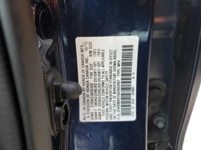 2016 HONDA CR-V EXL - 2HKRM4H70GH603967