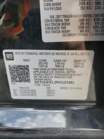 2024 GMC SIERRA K1500 AT4X 3GTUUFEL2RG123481