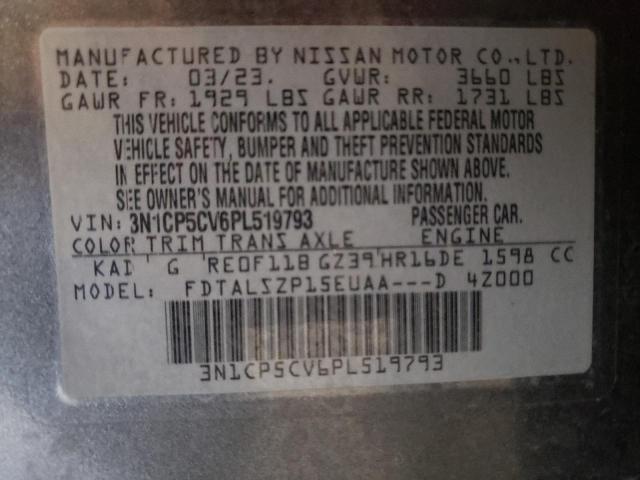 2023 NISSAN KICKS SV 3N1CP5CV6PL519793