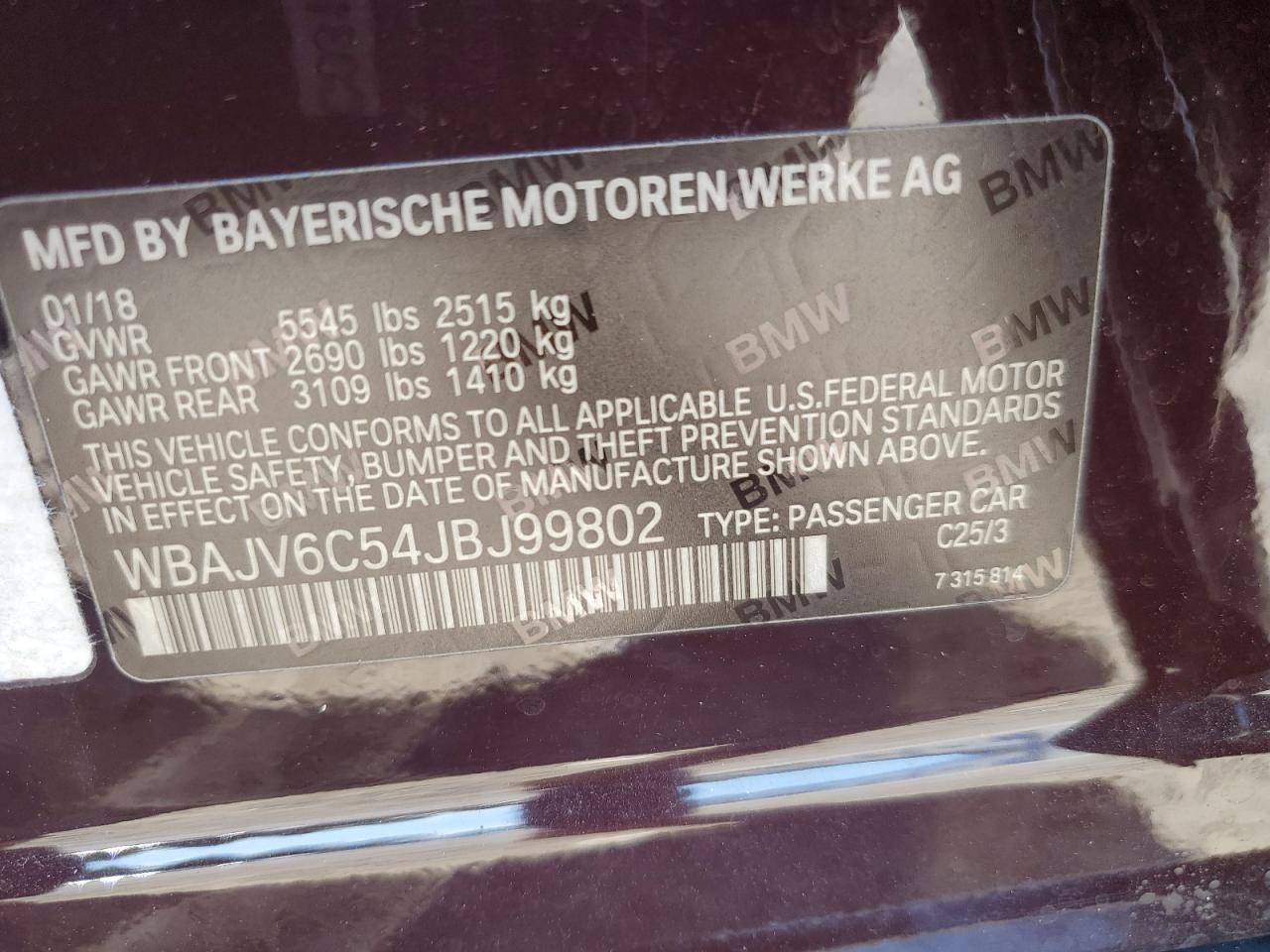 BMW 6 SERIES GT XIGT