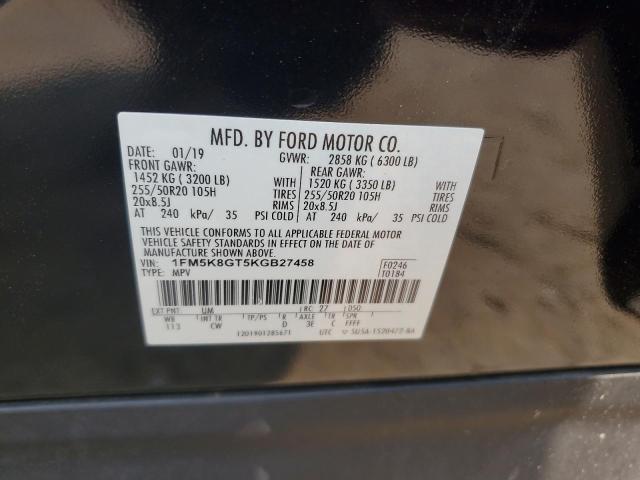 2019 FORD EXPLORER S - 1FM5K8GT5KGB27458