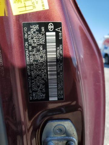 2010 TOYOTA YARIS - JTDJT4K37A5323976