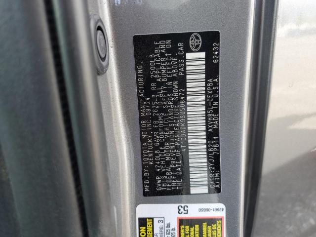 2025 TOYOTA CAMRY XSE 4T1DBADK9SU508472