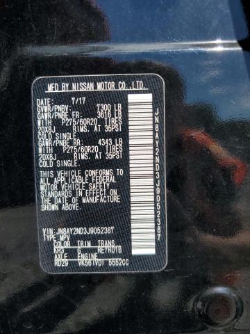 2018 NISSAN ARMADA SV - JN8AY2ND3J9052387