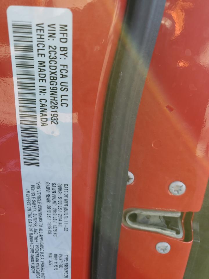 Lot #3304141486 2022 DODGE CHARGER SX