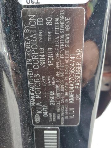 2012 KIA FORTE EX - KNAFU4A27C5634741