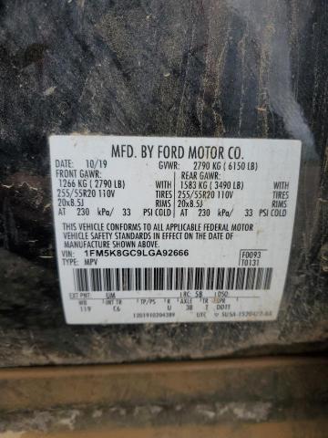 2020 FORD EXPLORER ST - 1FM5K8GC9LGA92666