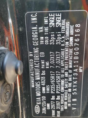 2011 KIA SORENTO BA - 5XYKT3A11BG076168