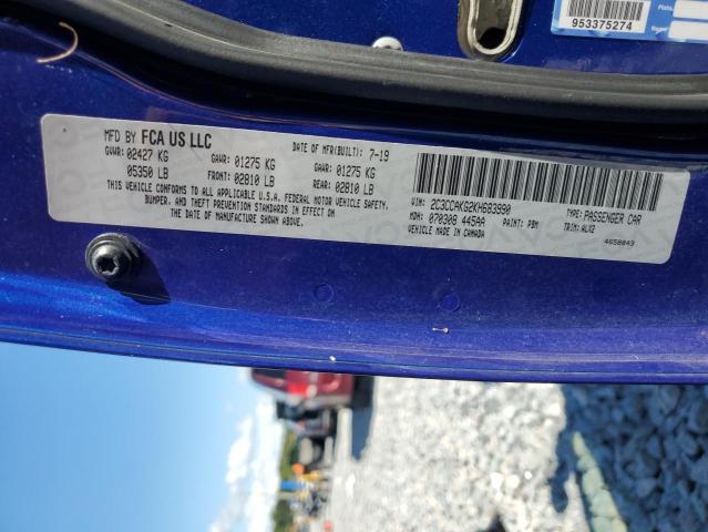 2019 CHRYSLER 300 LIMITE 2C3CCAKG2KH683990
