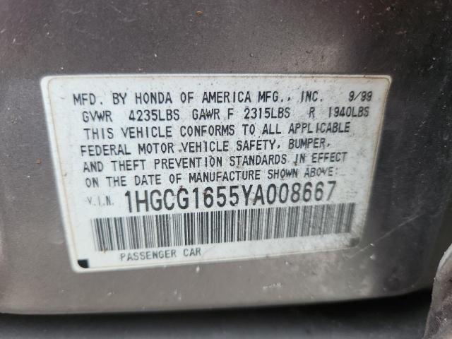 2000 HONDA ACCORD EX #3304622473