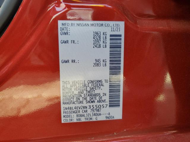 2024 NISSAN ALTIMA SL - 1N4BL4EV2RN355057