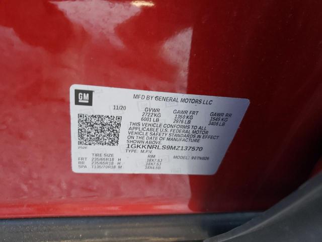 2021 GMC ACADIA SLE 1GKKNRLS9MZ137570