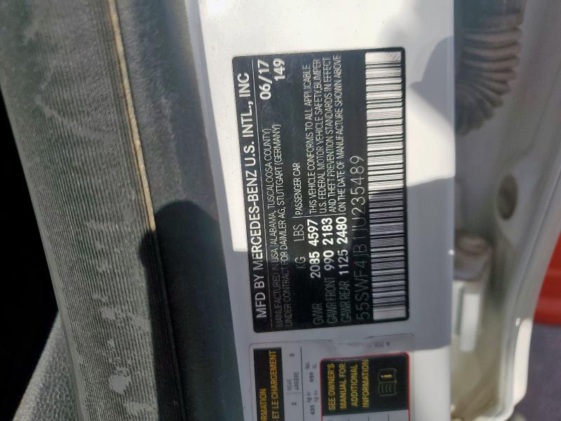 2018 MERCEDES-BENZ C 300 55SWF4JB1JU235489