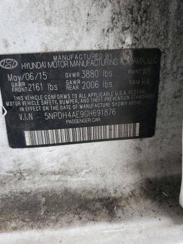 2016 HYUNDAI ELANTRA SE 5NPDH4AE9GH691876