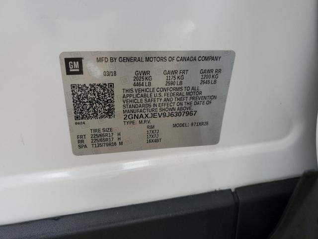 2018 CHEVROLET EQUINOX LT 2GNAXJEV9J6307967