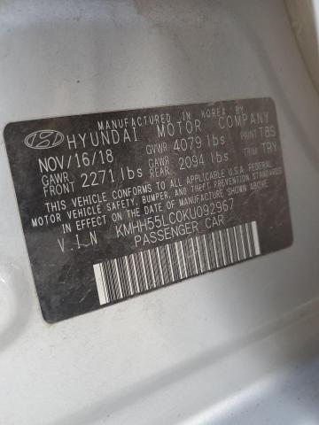 2019 HYUNDAI ELANTRA GT N LINE KMHH55LC0KU092967