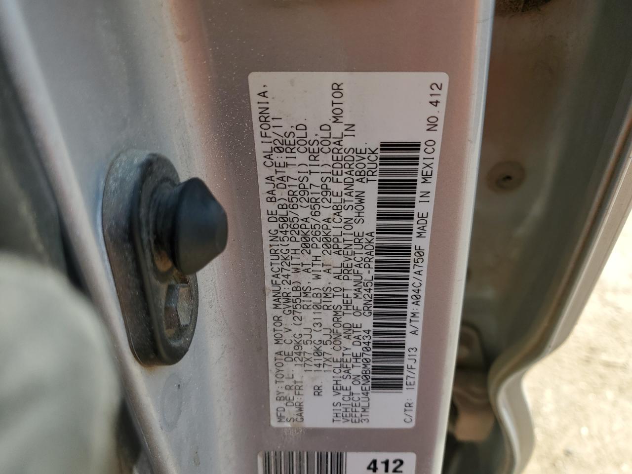 TOYOTA TACOMA DOUBLE CAB