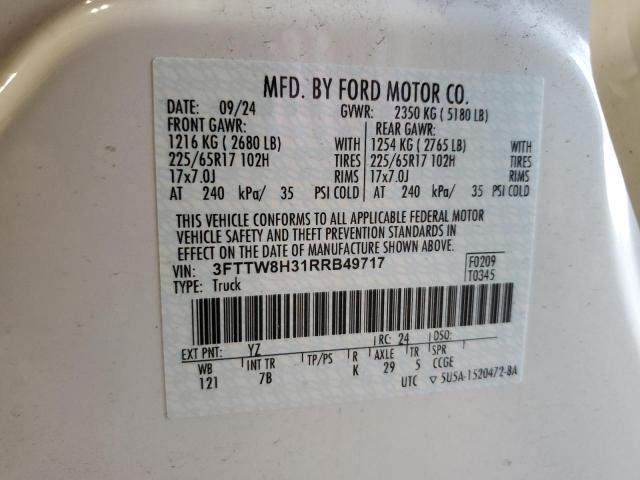 2024 FORD MAVERICK X 3FTTW8H31RRB49717