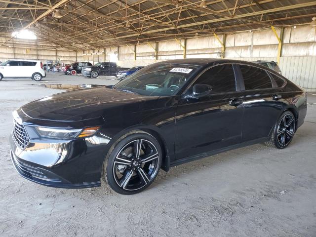 HONDA ACCORD HYB 2023 black  hybrid engine 1HGCY2F5XPA067232 photo #1