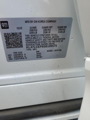 2025 BUICK ENVISTA AV KL47LCEP8SB189575