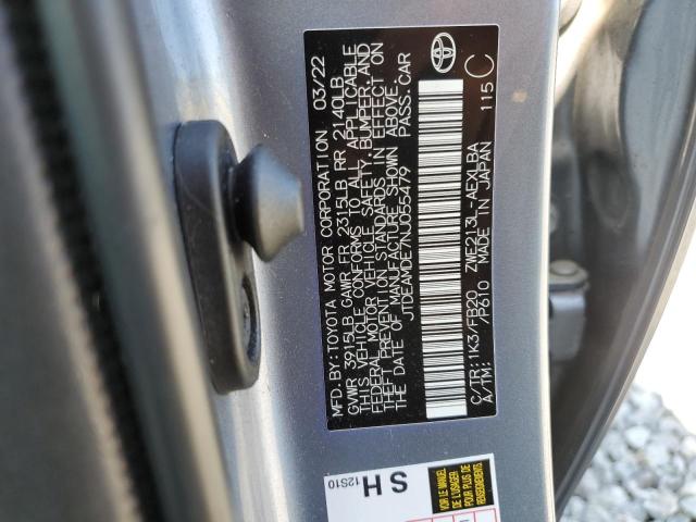 2022 TOYOTA COROLLA LE JTDEAMDE7NJ055479