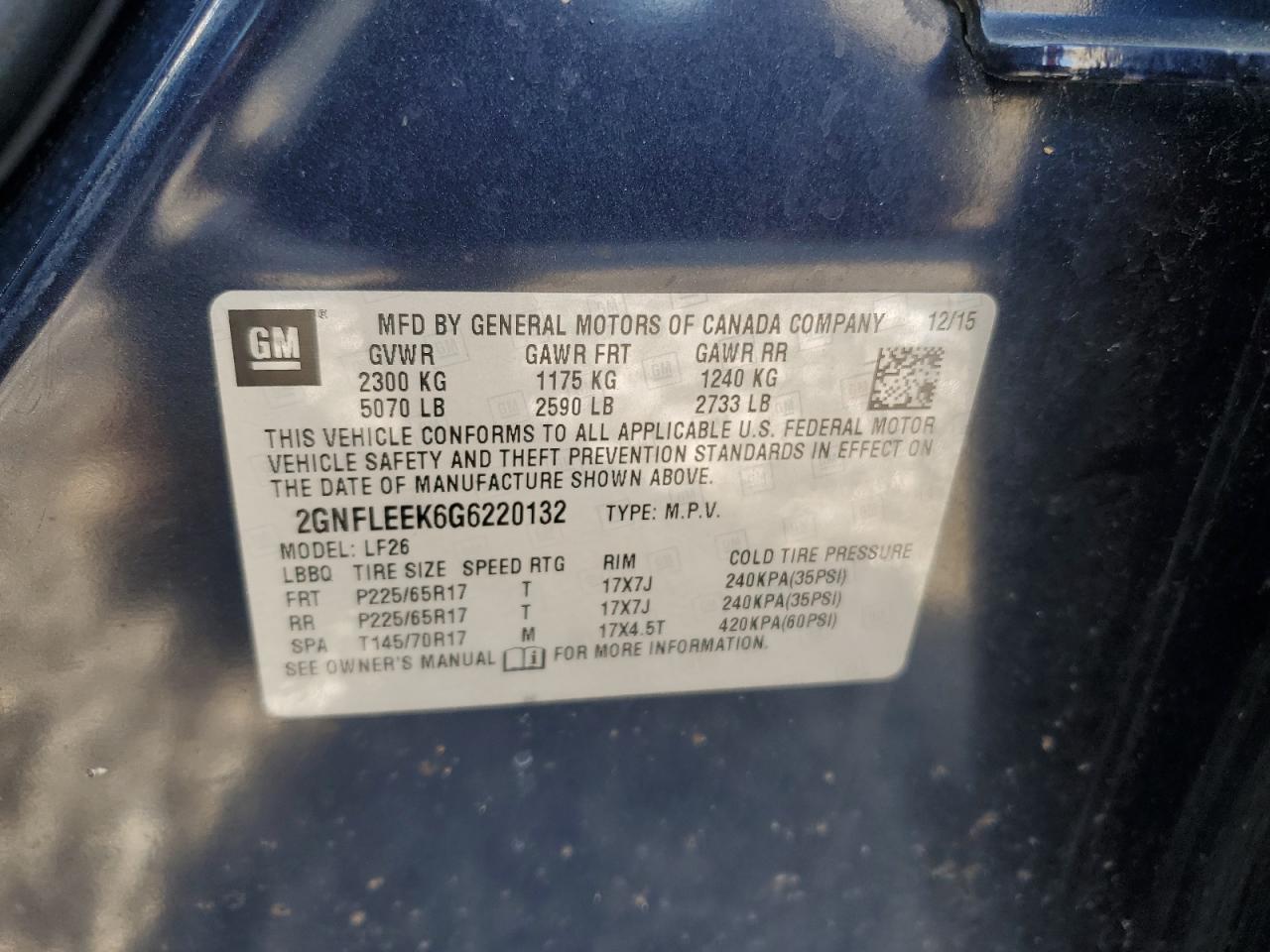 CHEVROLET EQUINOX LS