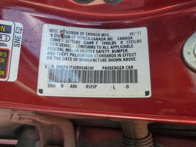 2011 HONDA CIVIC LX - 2HGFA1F50BH548340