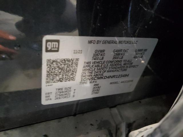 2022 CHEVROLET TAHOE C150 - 1GNSCMKD4NR123494