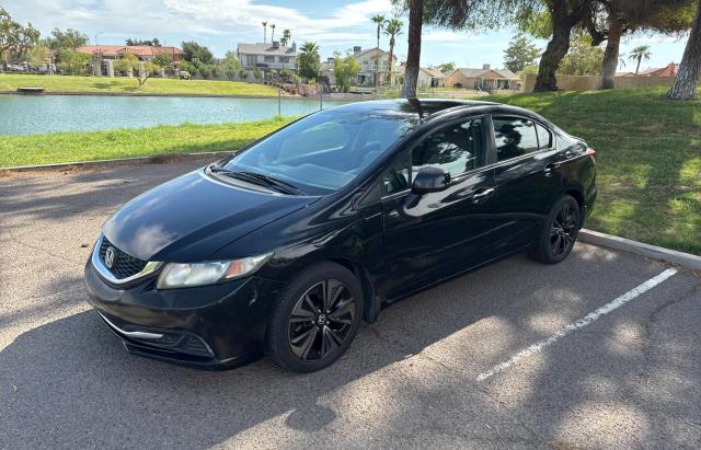 HOND CIVIC LX 2013 black sedan 4d gas 19XFB2F52DE087206 photo #3