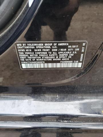 2017 VOLKSWAGEN PASSAT S - 1VWAT7A34HC082576