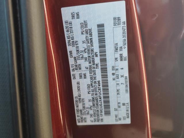 2015 FORD ESCAPE TIT - 1FMCU0JX4FUC87496