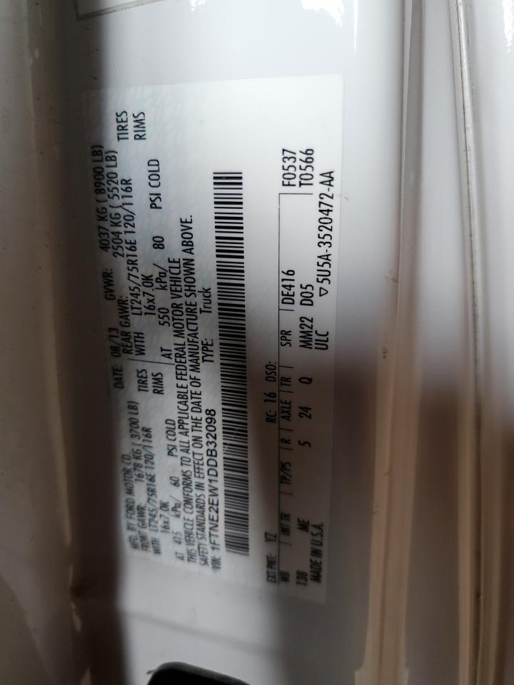 Lot #3290017295 2013 FORD ECONOLINE E250 VAN