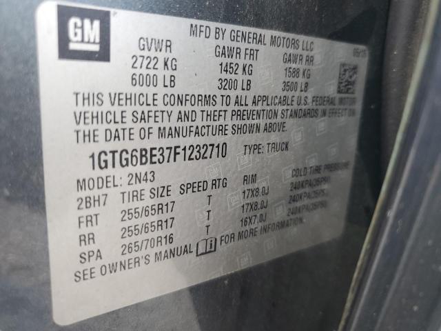 2015 GMC CANYON SLE 1GTG6BE37F1232710