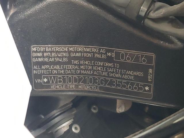 2016 BMW S 1000 RR - WB10D2103GZ355665