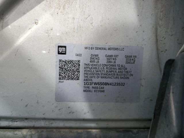 2022 CHEVROLET BOLT EV 1L 1G1FW6S08N4123532