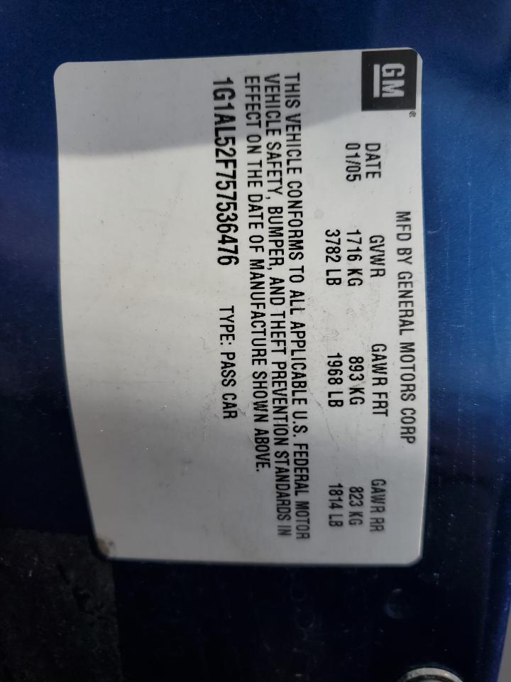 Lot #3290245200 2005 CHEVROLET COBALT LS