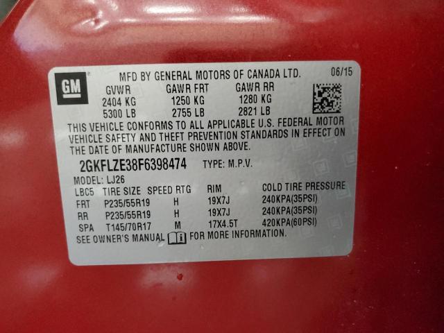 2015 GMC TERRAIN DE - 2GKFLZE38F6398474