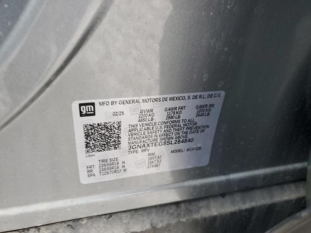 2025 CHEVROLET EQUINOX RS 3GNAXTEG8SL284840