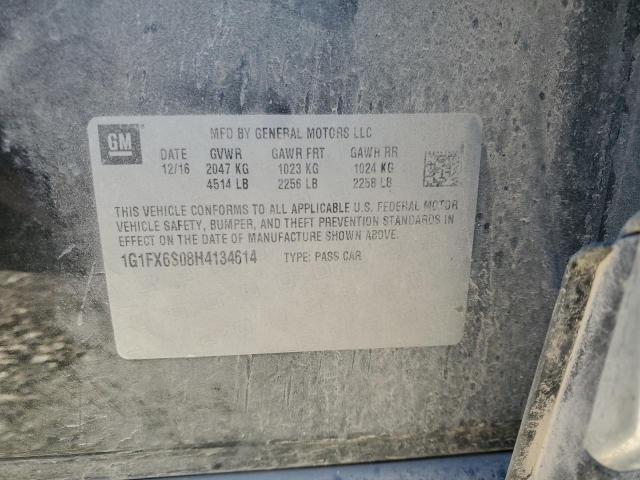 2017 CHEVROLET BOLT EV PR 1G1FX6S08H4134614