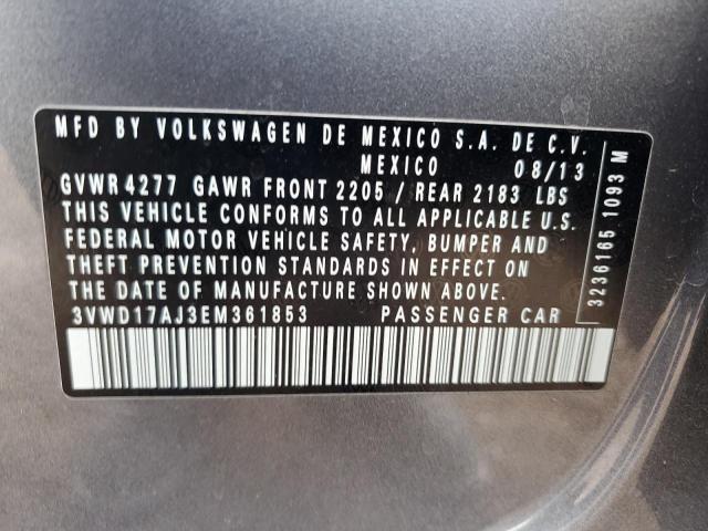 2014 VOLKSWAGEN JETTA SE - 3VWD17AJ3EM361853