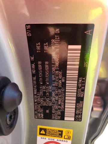 2016 TOYOTA HIGHLA XLE 5TDKKRFH2GS501161