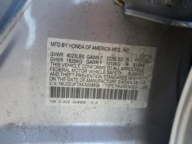 2019 ACURA ILX PREMIU 19UDE2F7XKA004834