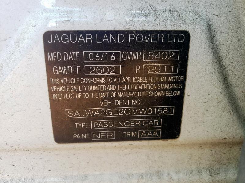 2016 JAGUAR XJL SUPERC - SAJWA2GE2GMW01581