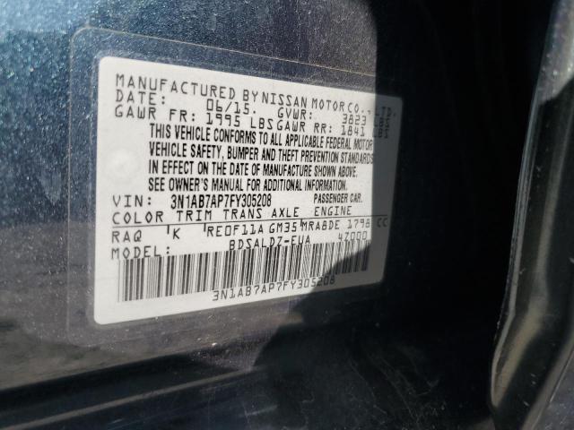 2015 NISSAN SENTRA S - 3N1AB7AP7FY305208