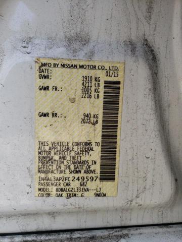 2015 NISSAN ALTIMA 1N4AL3AP2FC249597