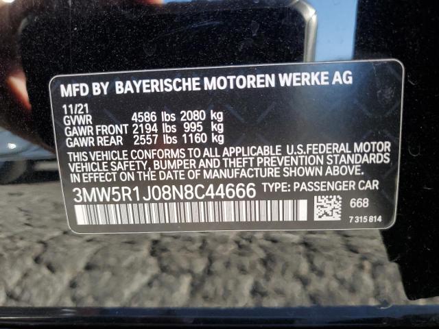 2022 BMW 330I 3MW5R1J08N8C44666