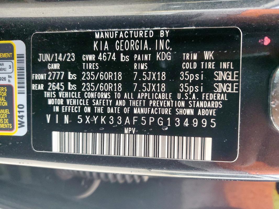 2023 KIA SPORTAGE E 5XYK33AF5PG134995