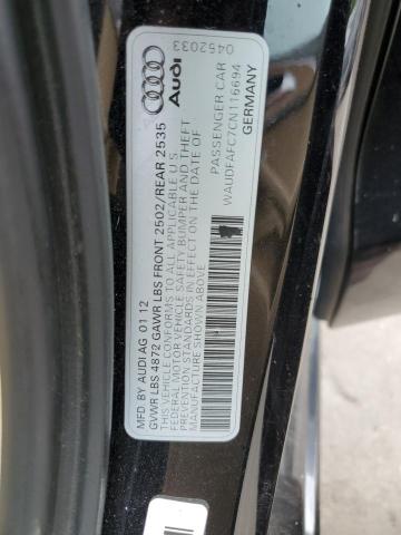2012 AUDI A6 PREMIUM - WAUDFAFC7CN116694