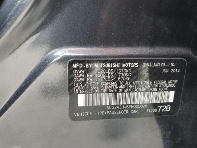 2015 MITSUBISHI MIRAGE DE - ML32A3HJ6FH005026