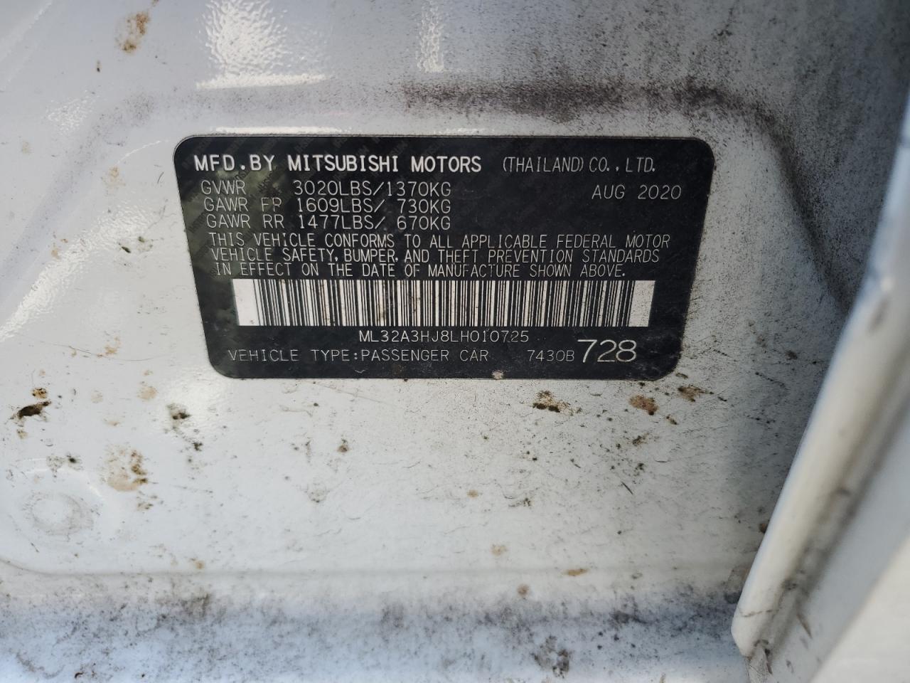 MITSUBISHI MIRAGE ES